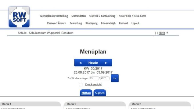 Mensabestellung